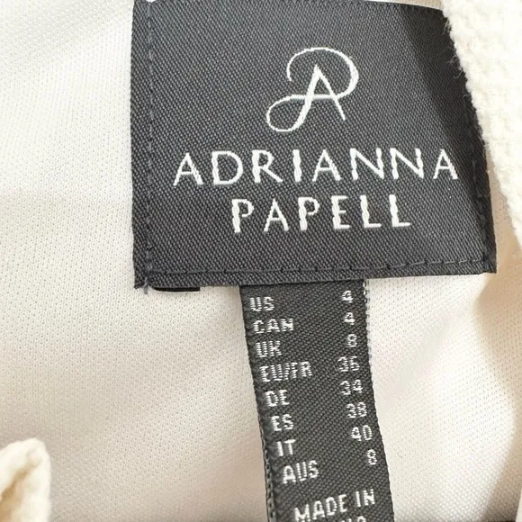 Adrianna Papell Ruffle Neckline Fit and Flare Dress Dress size 4