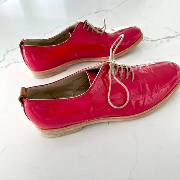 AGL Attilio Giusti Leombruni Patent Leather Oxford Shoes
