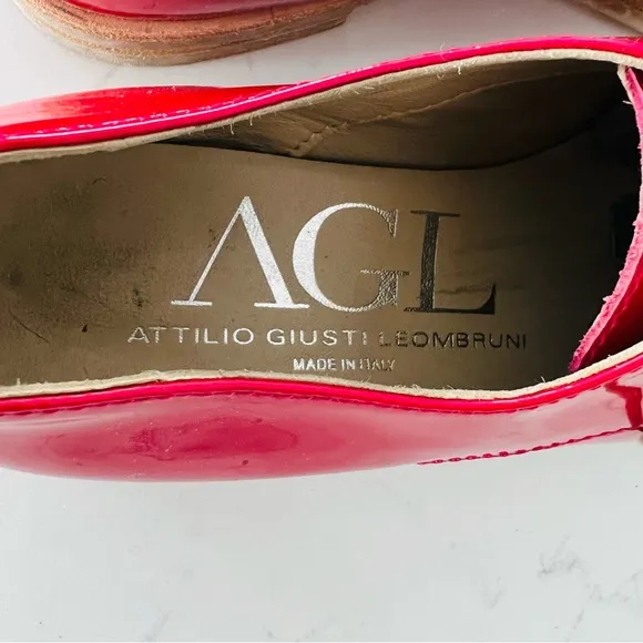 AGL Attilio Giusti Leombruni Patent Leather Oxford Shoes