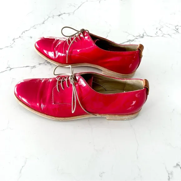 AGL Attilio Giusti Leombruni Patent Leather Oxford Shoes