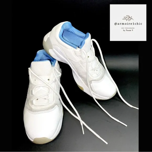 AIR JORDAN 11 | Retro | “White University Blue” low top basketball shoes