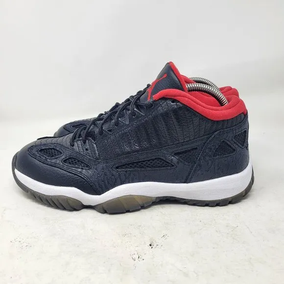Air Jordan 11 XI Retro Low IE 'Black Red' BRED 2011 306008-001 7.5 1 4 6 12 13