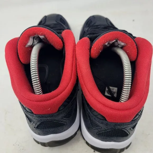 Air Jordan 11 XI Retro Low IE 'Black Red' BRED 2011 306008-001 7.5 1 4 6 12 13