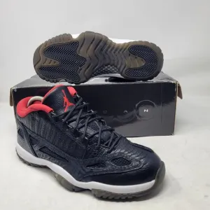 Air Jordan 11 XI Retro Low IE 'Black Red' BRED 2011 306008-001 7.5 1 4 6 12 13