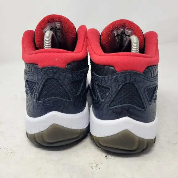 Air Jordan 11 XI Retro Low IE 'Black Red' BRED 2011 306008-001 7.5 1 4 6 12 13