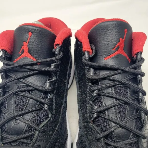 Air Jordan 11 XI Retro Low IE 'Black Red' BRED 2011 306008-001 7.5 1 4 6 12 13