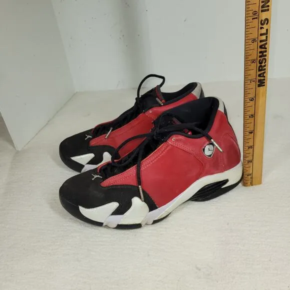 Air Jordan 14 Shoes Mens Size 8.5 Red Retro Gym Basketball Athletic Jordans Shoe