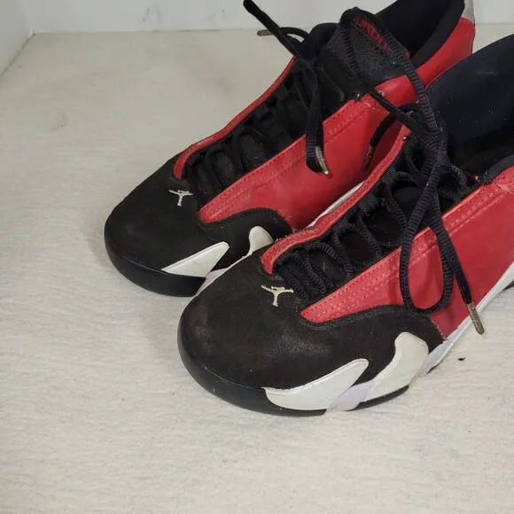 Air Jordan 14 Shoes Mens Size 8.5 Red Retro Gym Basketball Athletic Jordans Shoe