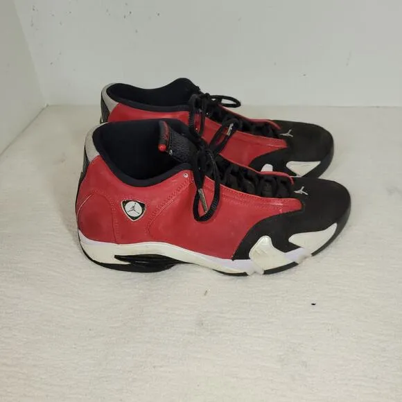 Air Jordan 14 Shoes Mens Size 8.5 Red Retro Gym Basketball Athletic Jordans Shoe