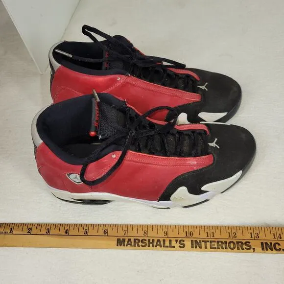 Air Jordan 14 Shoes Mens Size 8.5 Red Retro Gym Basketball Athletic Jordans Shoe