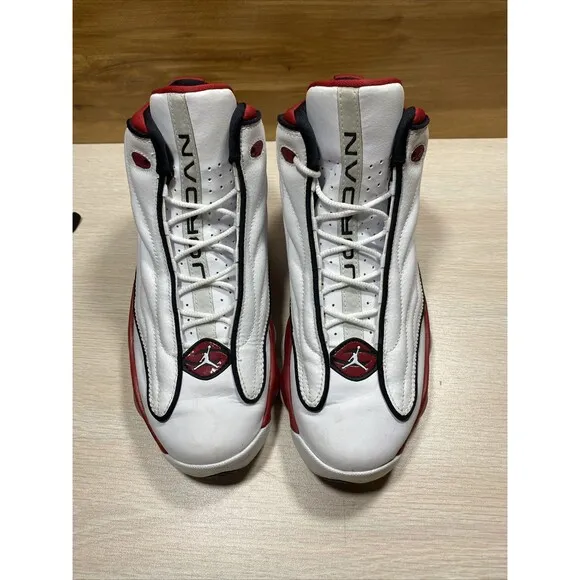 AIR JORDAN PRO STRONG CHICAGO DC7911-101 SHOES 7Y YOUTH WOMANS 8.5 WHITE GYM RED