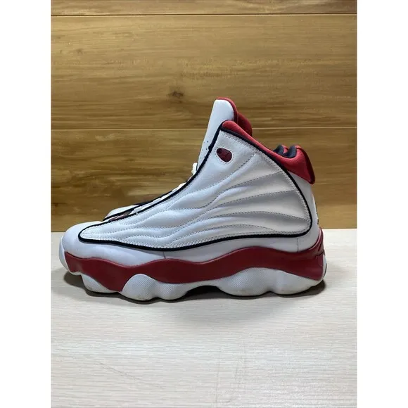 AIR JORDAN PRO STRONG CHICAGO DC7911-101 SHOES 7Y YOUTH WOMANS 8.5 WHITE GYM RED