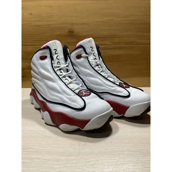 AIR JORDAN PRO STRONG CHICAGO DC7911-101 SHOES 7Y YOUTH WOMANS 8.5 WHITE GYM RED
