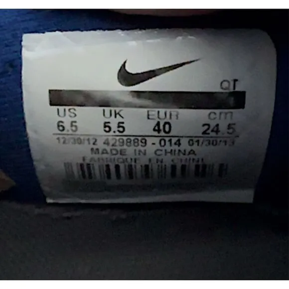 Air Max  2011 'Grey Drenched Blue' 429889-014 - Size 6.5   ***Item: S6