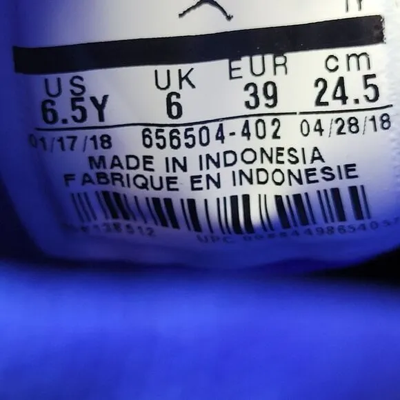 Air Jordan Future Gym Blue White Size 6.5 Sneaker Shoes Rare