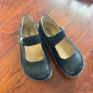 Alegria Paloma Black Dazzler Mary Jane Shoes- Size 36 (6-6.5)