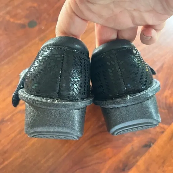 Alegria Paloma Black Dazzler Mary Jane Shoes- Size 36 (6-6.5)