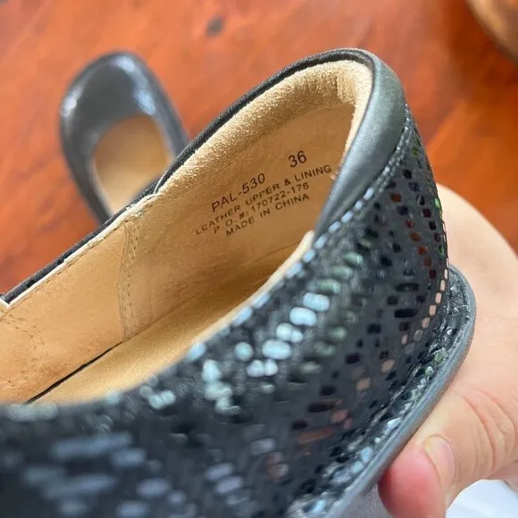 Alegria Paloma Black Dazzler Mary Jane Shoes- Size 36 (6-6.5)