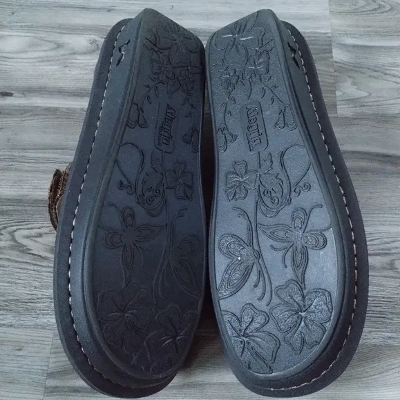 Alegria Paloma Snakeskin Print Mary Jane Shoes Women's Size 40 US 9.5 - 10