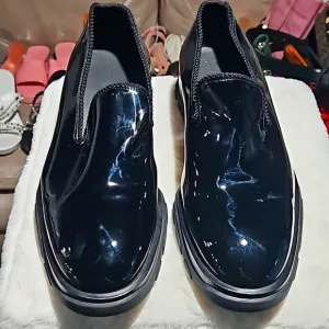 Alexander McQueen Patent Leather Special Ribbon Shoes size 44