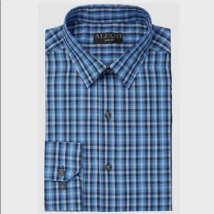 Alfani Men Slim-Fit Long-Sleeve Dress Shirt
