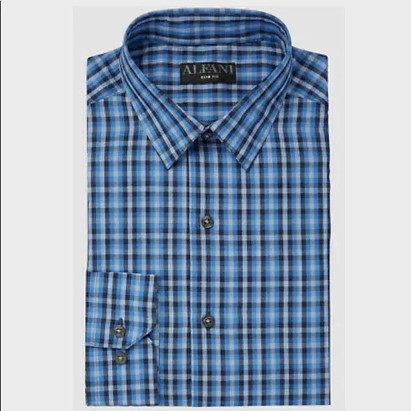 Alfani Men Slim-Fit Long-Sleeve Dress Shirt