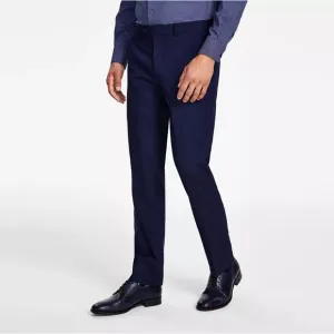 Alfani Men's Solid Blue Stretch Classic Slim-Fit Suit Dress Pants Size 34W 30L
