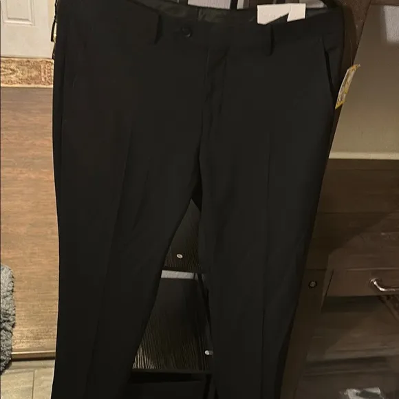 ALFANI SLIM FIT 34W 30L Black Dress Pants