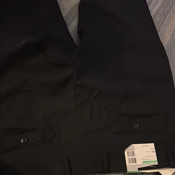 ALFANI SLIM FIT 34W 30L Black Dress Pants