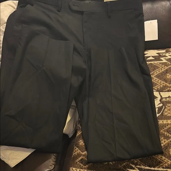 ALFANI SLIM FIT 34W 30L Black Dress Pants