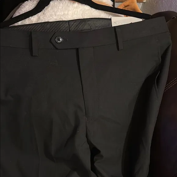 ALFANI SLIM FIT 34W 30L Black Dress Pants