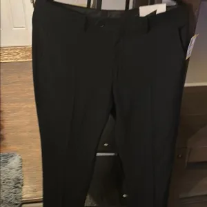 ALFANI SLIM FIT 34W 30L Black Dress Pants