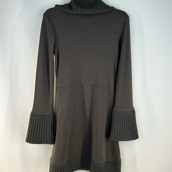 Alice   Olivia Long Sleeve High Cowl Neck Wool Dress, S