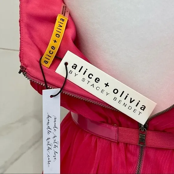ALICE   OLIVIA PINK MINI DRESS
