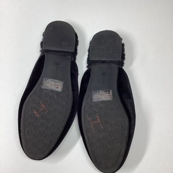 Allbirds Phoebe velvet Faux Fur mule Black