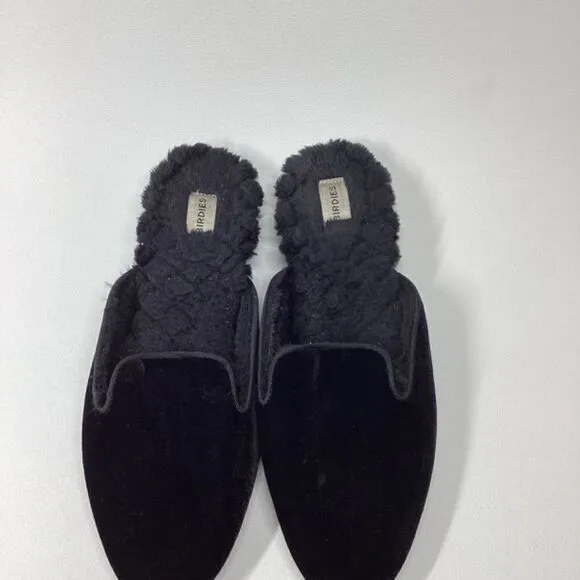 Allbirds Phoebe velvet Faux Fur mule Black