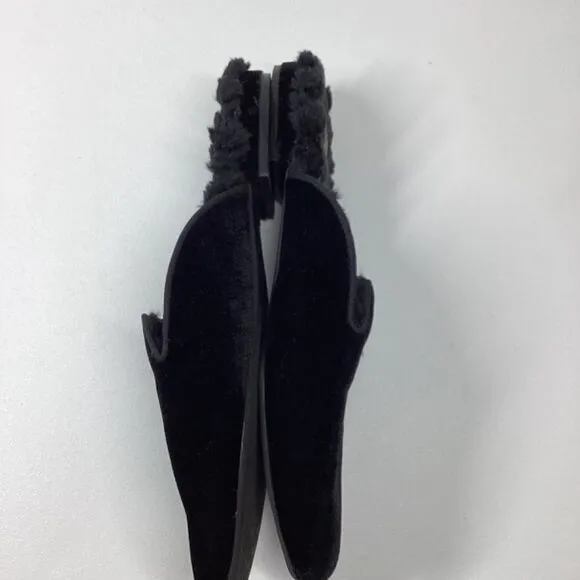 Allbirds Phoebe velvet Faux Fur mule Black