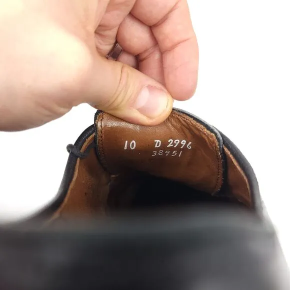 Allen Edmonds Lexington Black Leather Cap Toe Oxford Dress Shoes Men's 10