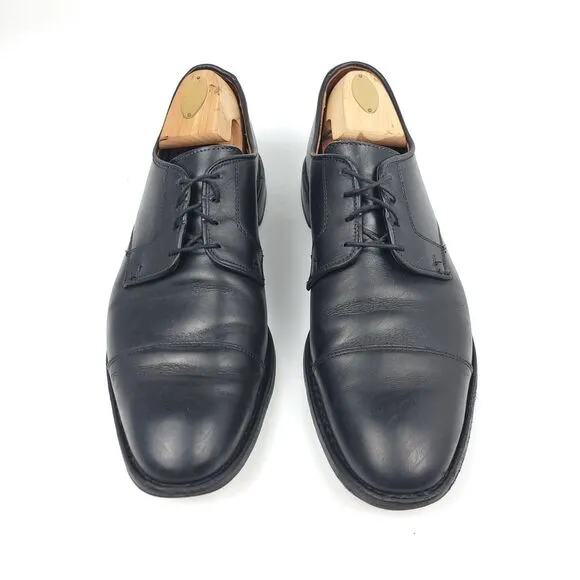 Allen Edmonds Lexington Black Leather Cap Toe Oxford Dress Shoes Men's 10