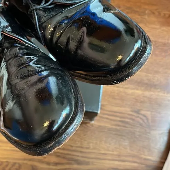Allen Edmonds Spencer black patent leather dress shoes