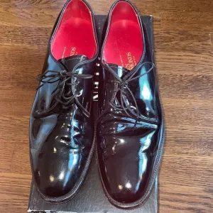 Allen Edmonds Spencer black patent leather dress shoes
