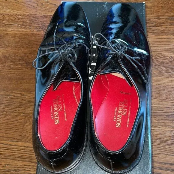 Allen Edmonds Spencer black patent leather dress shoes