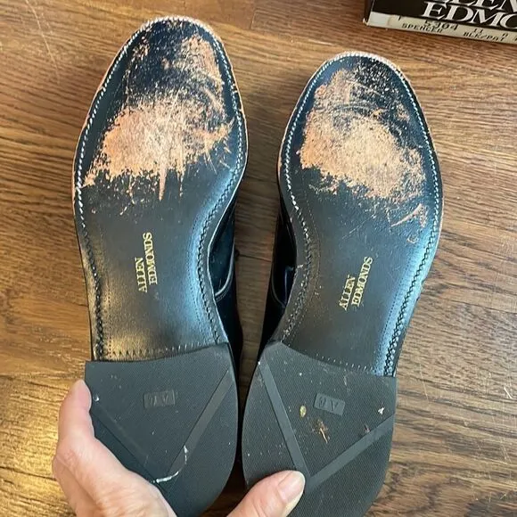 Allen Edmonds Spencer black patent leather dress shoes