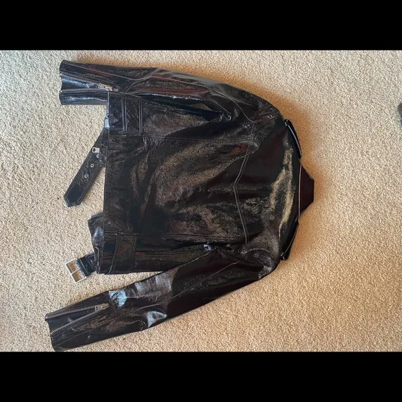 Allsaints RigbyPaytonBiker patentleather jack