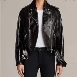 Allsaints RigbyPaytonBiker patentleather jack