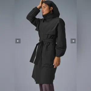 Alo - Crinkle On The Move Trench - Black - NEW