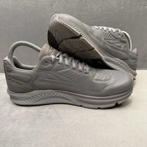 Altra Torin 5 Womens Size 7.5 Shoes Gray Leather Slip Resistant Work Sneakers