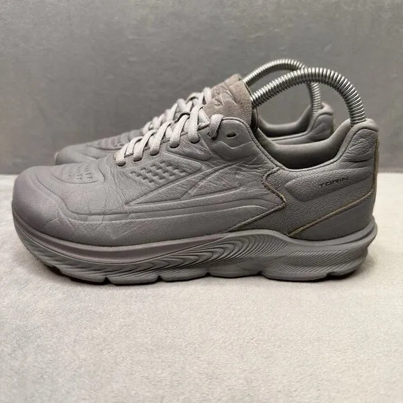 Altra Torin 5 Womens Size 7.5 Shoes Gray Leather Slip Resistant Work Sneakers