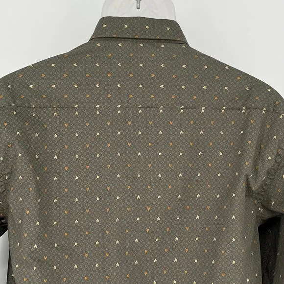 Amedeo Exclusive Men's Slim Fit French Cuff Dress Shirt Dark Grey Size L