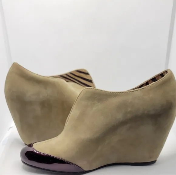 Ankle Wedge Booties by Faryl Robin